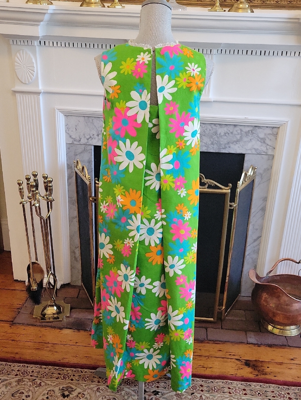Vintage 60's Yarn Doll Fashions Of Hawaii Maxi Dress - Picture 5 of 9